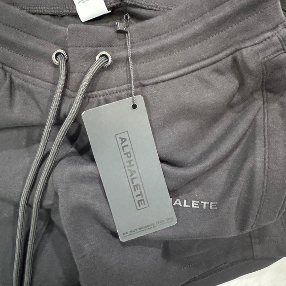 Alphalete Shorts Lounge Drawstring Pockets Athletic Gym Black Small‎ - Picture 6 of 7
